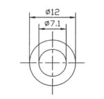 Golilla de Potenciómetro Alpha de 17 mm. de Guitara y Bajo