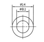 Golilla de Potenciómetro de Guitarra o Bajo