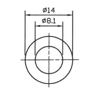 Golilla de Potenciómetro de Guitarra o Bajo