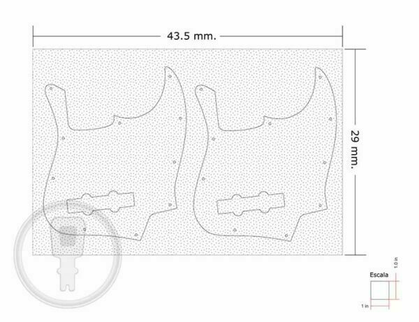 Pickguard de Guitarra o Bajo