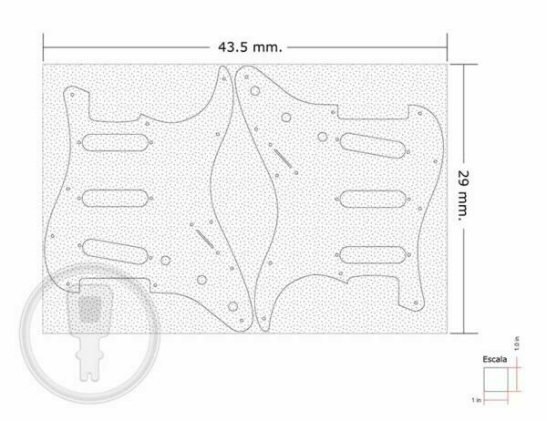 Pickguard de Guitarra o Bajo