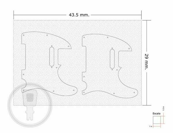 Pickguard de Guitarra o Bajo