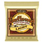 Cuerdas Ernie Ball  11-52 - Earthwood Light 80/20  Bronze Alloy (2004). Set de 6 cuerdas para guitarra acústica:  11 - 15 - 22w - 30 - 42 - 52.