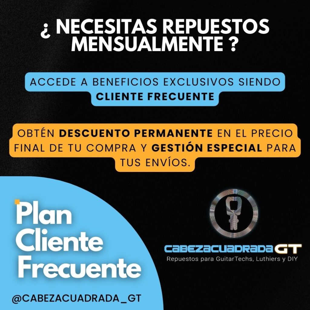 Banner Plan Cliente Frecuente de Cabeza Cuadrada GT. Accede a Beneficios Exclusivos siendo Cliente Frecuente. Obtén descuento permanente en el precio final de tu compra y gestión especial para tus envíos.